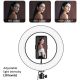 2. MACLEAN Ringlampe 10" LED 12W für Selfies mit Stativ MCE610