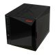 10. AS5404T NAS; Tower; 4x (3,5" SATA HDD/ 2,5" SSD); Intel Celeron N5105; 4 GB DDR4 SODIMM (max. 16 GB), 2x 2,5-GbE, 4x M.2 2280 NVMe PCIe 3.0, 3x USB 3.2 Gen, 1x HDMI 2.0b