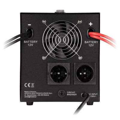 6. REBEL USV mit reiner Sinuswelle und Ladefunktion 12V 230V 1500VA/1050W LFP4 RB-4029