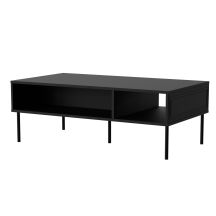 PALAZZO BIS Tisch/Bank 110x60x40 schwarz matt