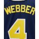 8. Mitchell & Ness NCAA Swingman Road Trikot Michigan1991 Chris Webber SMJY4437-UMI91CWEASBL
