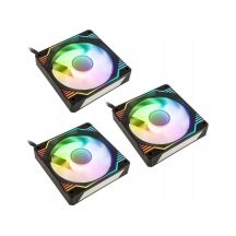 Kolink Umbra X 120mm ARGB Hochleistungs-PWM-Lüfter (3er-Pack) – Schwarz