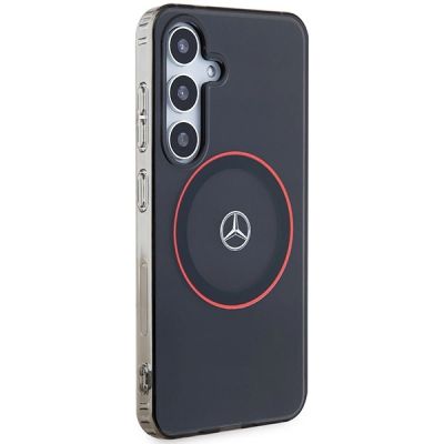 4. Mercedes Double Layer W Red MagSafe Hülle für Samsung Galaxy S24 – Schwarz