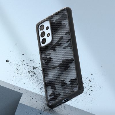 5. Ringke Fusion Matte TPU-Hülle mit Rahmen für Samsung Galaxy A73 Schwarz
