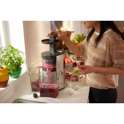 10. ELDOM Slow Juicer PJ350 250 W Schwarz Zwei Filter Neue Generation Schwerlastpresse