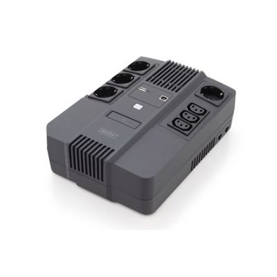 6. USV Line-Interactive 600 VA/360 W A VR 4x SCHUKO 3x IEC C13 1x USB A 1x USB B RJ45