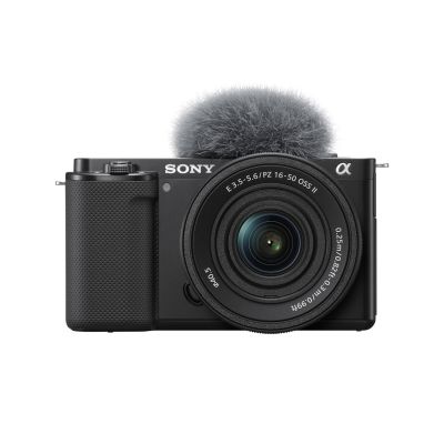 6. Sony ZV-E10 + E PZ 16-50mm F3.5-5.6 OSS II spiegellose Kamera, 24,2 MP CMOS, 6000 x 4000 px, Schwarz