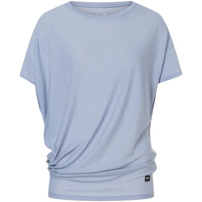 4. Damen-Kurzarmshirt SUPER.NATURAL W YOGA LOOSE TEE, blau