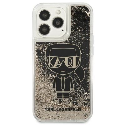 3. Karl Lagerfeld Liquid Glitter Gatsby Case für iPhone 13 Pro Max – Schwarz