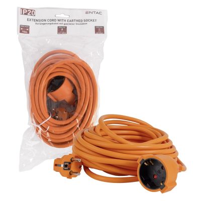 6. Entac ESECG1.5-10-O Splitter 10 m 1 x Netzwerkdose Innenbereich Orange
