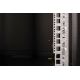 27. Einzigartiger 19-Zoll-Netzwerkschrank (16 HE) zur Wandmontage, 600 x 600 mm, Glastür, schwarz, ungeteilt, montiert, 100 kg
