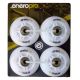 4. ENERO PRO PU-Roller-Skate-Rollen 64 mm, 4 Stück mit ABEC 7 LED-Kugellagern