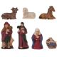 4. Krippenfiguren, 7 Stück, 6,5 cm