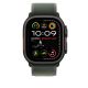 3. Apple Watch Ultra 49 mm Trail Armband Grün/Titan Schwarz S/M