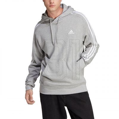 5. Adidas Essentials French Terry 3-Streifen Hoodie M IC0437