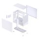 6. Jonsbo D32 STD Mesh PC-Gehäuse, Mini-Gehäuse, mATX – Weiß