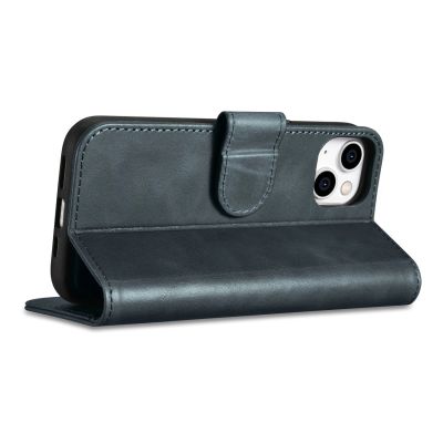 8. iCarer Oil Wax Wallet Case 2in1 Case iPhone 14 Anti-RFID Leder Flip Case Blau (WMI14220721-BU)