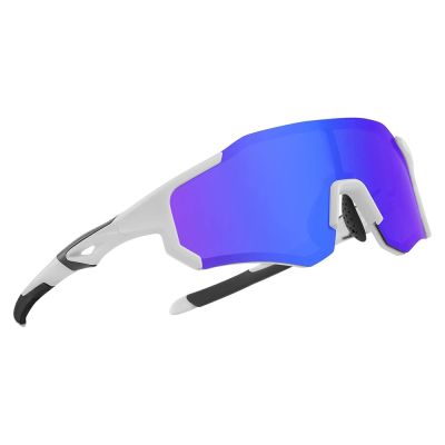 2. Rockbros 10183 polarisierende Fahrradbrille – blau