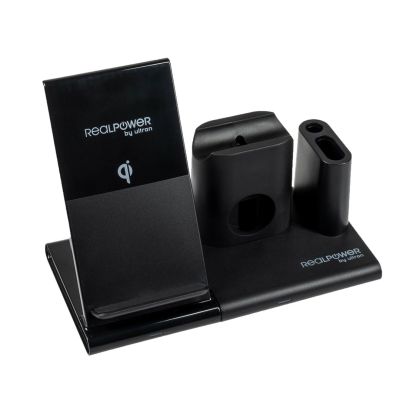 2. RealPower ChargeAIR Connect Smartphone, Smartwatch, Tablet Schwarz USB Kabelloses Laden intern