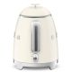 37. SMEG KLF05CREU Mini-Creme-Wasserkocher mit 0,8 l Fassungsvermögen