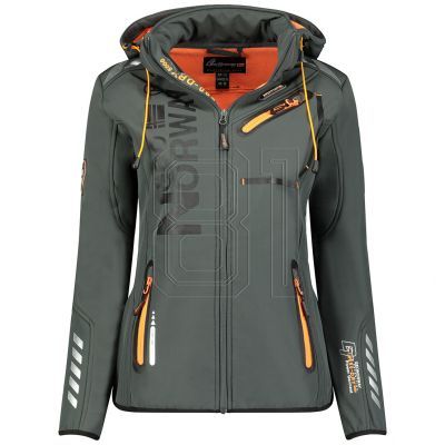 Geographical Norway Reine Ass A EO DB 007 W Softshelljacke WU8184F/GNO-Dunkelgrau/Orange