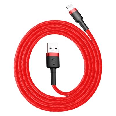 6. Baseus Cafule USB-A / Lightning 2.4A QC 3.0 Kabel 1 m - rot