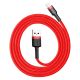 6. Baseus Cafule USB-A / Lightning 2.4A QC 3.0 Kabel 1 m - rot