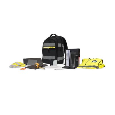 12. DICOTA Hi-Vis V2 Rucksack Schwarz Polyethylenterephthalat (PET), thermoplastische Polyurethan-Elastomere (TPU)