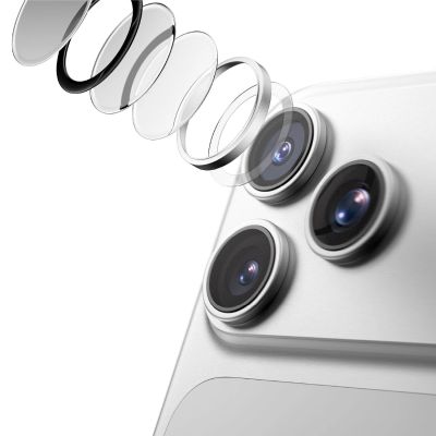5. AmazingThing Radix Vision Linsenschutz für iPhone 18 Pro / 18 Pro Max - Silber