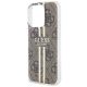 6. Guess IML 4G Gold Stripe Hülle für iPhone 15 Pro – braun