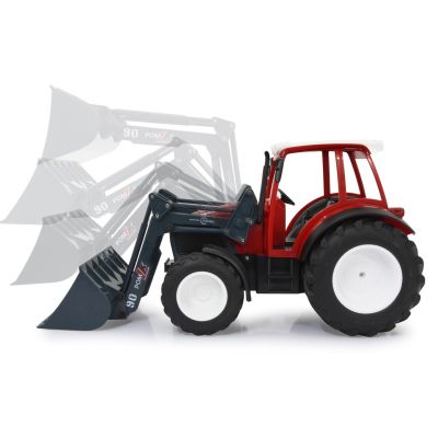 14. Jamara Lindner Geotrac mit Frontlader 1:16 2,4 GHz – Frontlader – Elektromotor – 1:16 – Ready-to-Run (RTR) – Rot – Weiß – Junge
