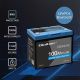 2. Qoltec LiFePO4 53714 Lithium-Eisenphosphat-Akku | 12,8 V | 100 Ah | 1280 Wh | Bluetooth | BMS