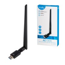 CUDY WU1400 AC1300 USB 3.0 Netzwerkkarte mit 5dBi externer Antenne