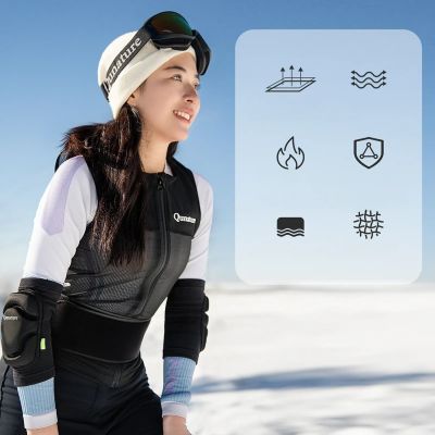 3. Qunature 2206000102 Ellbogen-Skiprotektoren Größe M - Schwarz