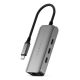 6. Satechi 4-in-1 USB-C Hub – Hub für mobile USB-C-Geräte (3x USB-C 3.2 Gen2 10 Gbit/s, 2,5-Gigabit-Ethernet) (Space Grau)