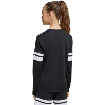 17. adidas Squadra 25 Langarmtrikot für Kinder Schwarz-Weiß JJ0047