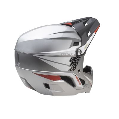 3. URGE Helm DELTAR silber Jugend M 48-50 cm