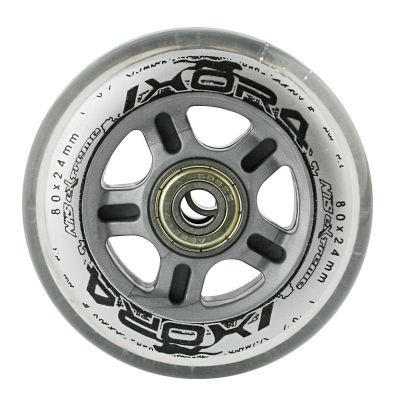 11. PU 80x24 82A TRANSPARENT (4 Stück) + ABEC-7 (8 Stück) NILS EXTREME SET