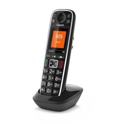 5. Gigaset E720HX Analog/DECT-Telefon mit Anrufername und -ID, Schwarz