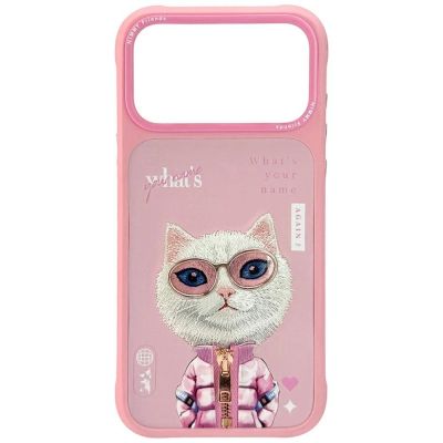 Nimmy Cool&Cute 2.0 Katzenhülle für iPhone 17 Pro - Rosa