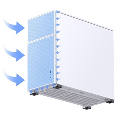 4. Jonsbo D41 Mesh weißes Computergehäuse