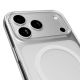 4. Puro Lite Mag TPU+PC Hülle kompatibel mit MagSafe für iPhone 17 Pro - Transparent mit weißem Ring