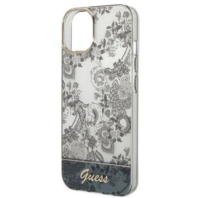 6. Guess GUHCP14MHGPLHG iPhone 14 Plus 6,7 "Grau / Graue Hartschalen-Porzellankollektion