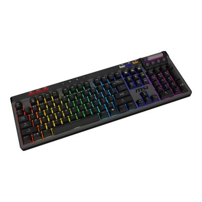 4. MSI STRIKE PRO Kabellose Gaming-Tastatur USB + Bluetooth QWERTZ US-Englisch Schwarz
