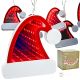 Lampen, Kabel, Girlande, LED, Weihnachtsmannmützen, USB