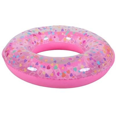 2. Schwimmring 90 cm, rosa Herzen, 35663