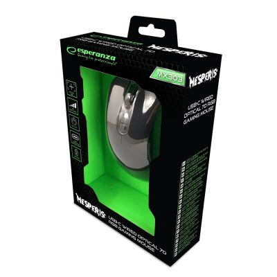 13. ESPERANZA KABELGEBUNDENE MAUS 7D FÜR GAMER HESPERIS USB-C EGM303