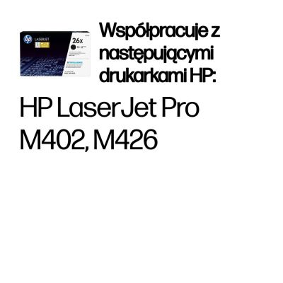 28. HP Schwarzer Toner HP 26X, HP26X=CF226X, 9000 Seiten