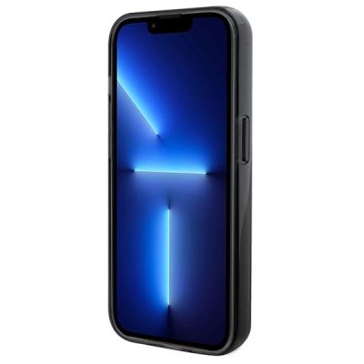 5. Karl Lagerfeld Ring Stand Karl&Choupette MagSafe Hülle für iPhone 13 Pro Max – Schwarz