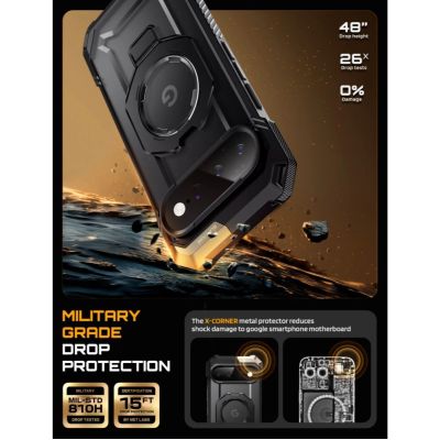 4. Supcase UB Grip Mag MagSafe Hülle für Google Pixel 11 Pro XL - Schwarz